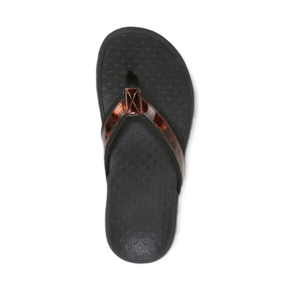 Vionic   Women's   Tide   II   Toe   Post   Black   /   Tortoise   Sandals - Picture 3 of 6